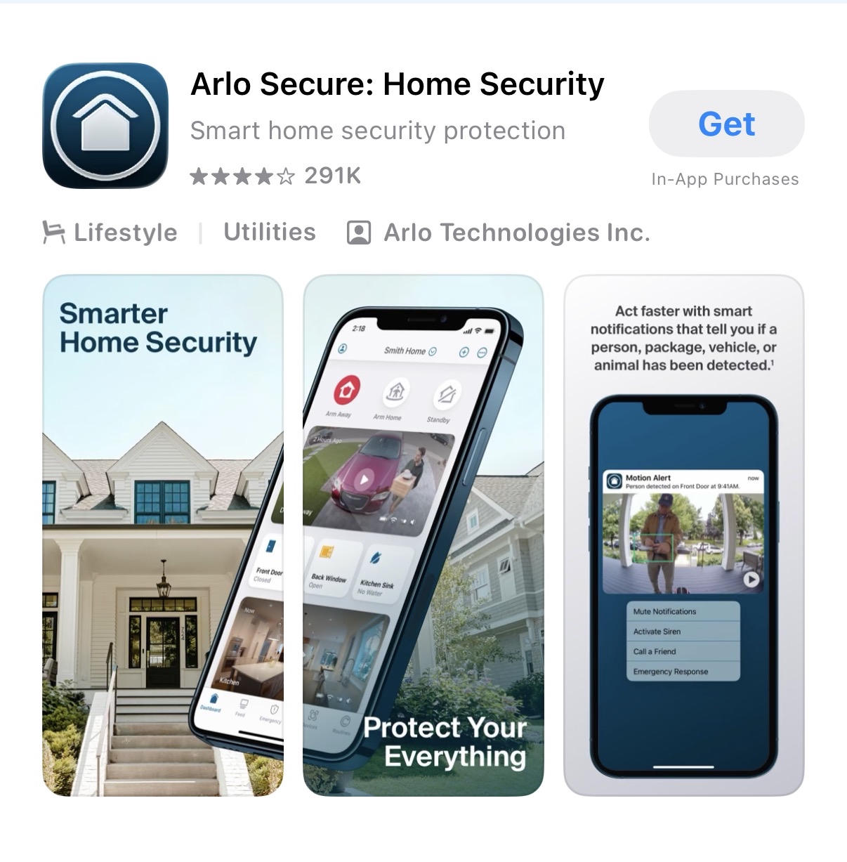 Arlo Secure App Store